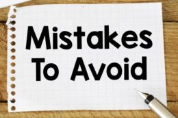 Mistakes to Avoid