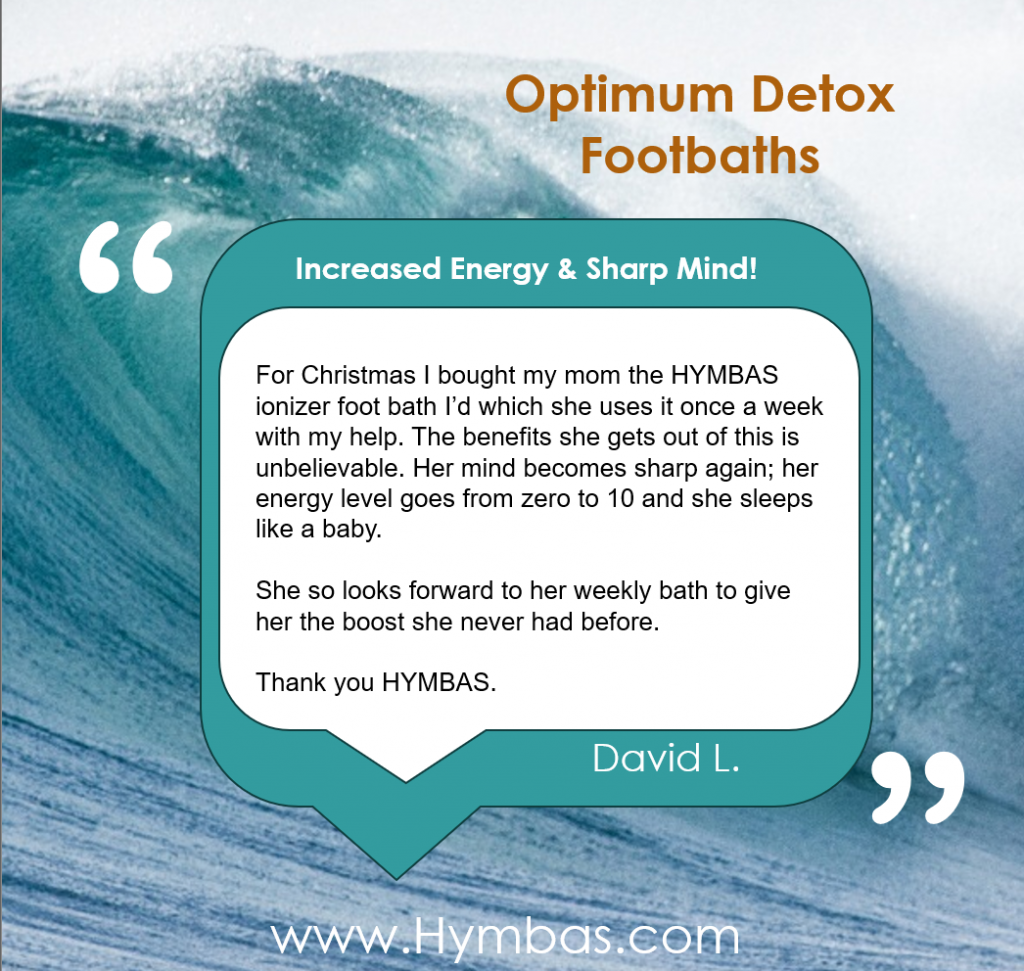 Optimum Detox footbath Testimonial