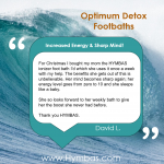 Optimum Detox footbath Testimonial
